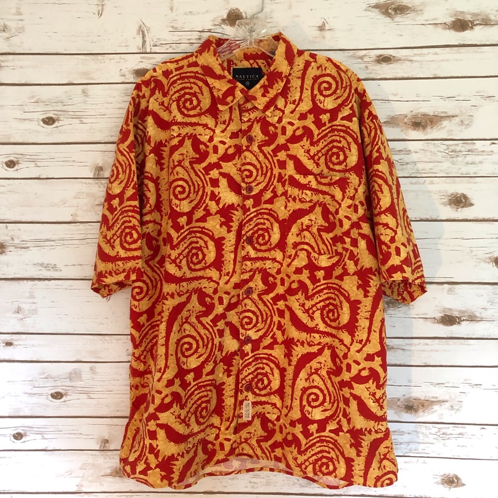 Nautica Casual Short Sleeve Button Down